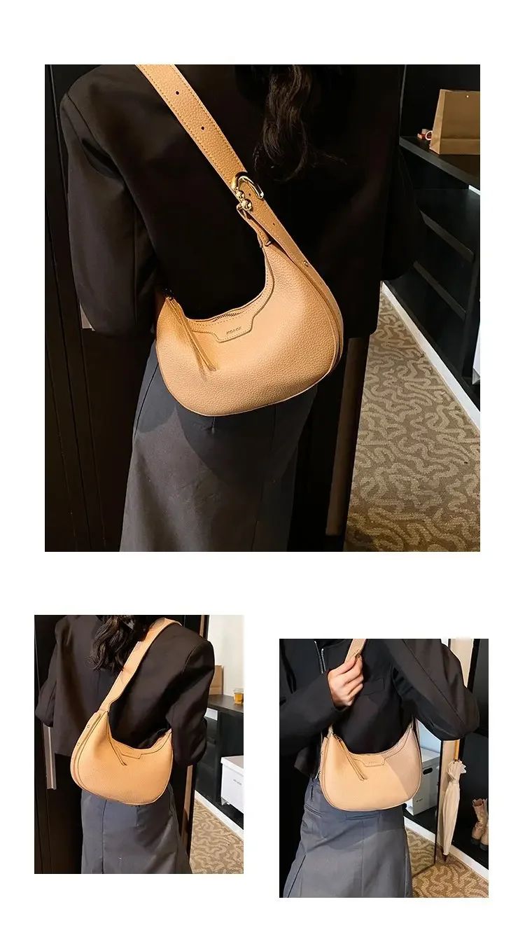 Bolso Bandolera de Cuero Casual