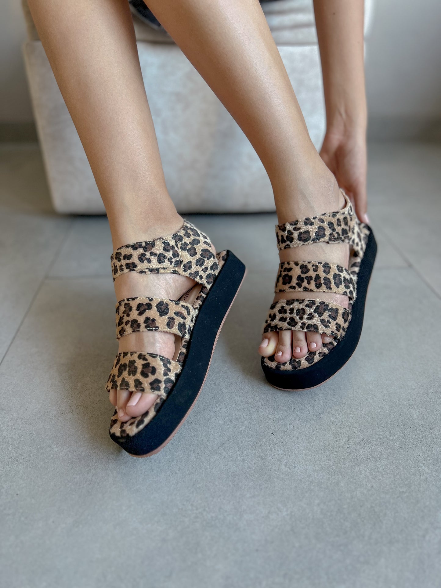 Sandalia Animal Print Urban Comfort