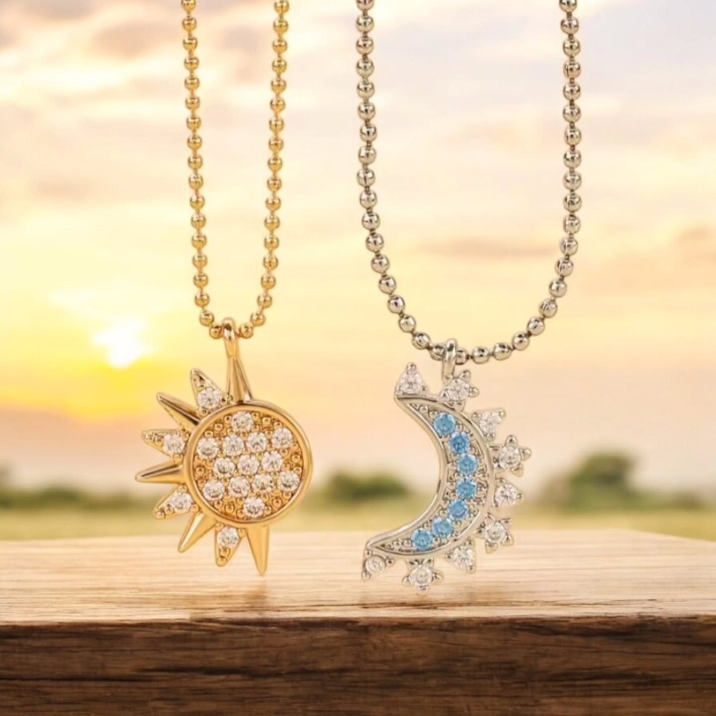 Collares Sol y Luna Eclipse Pareja
