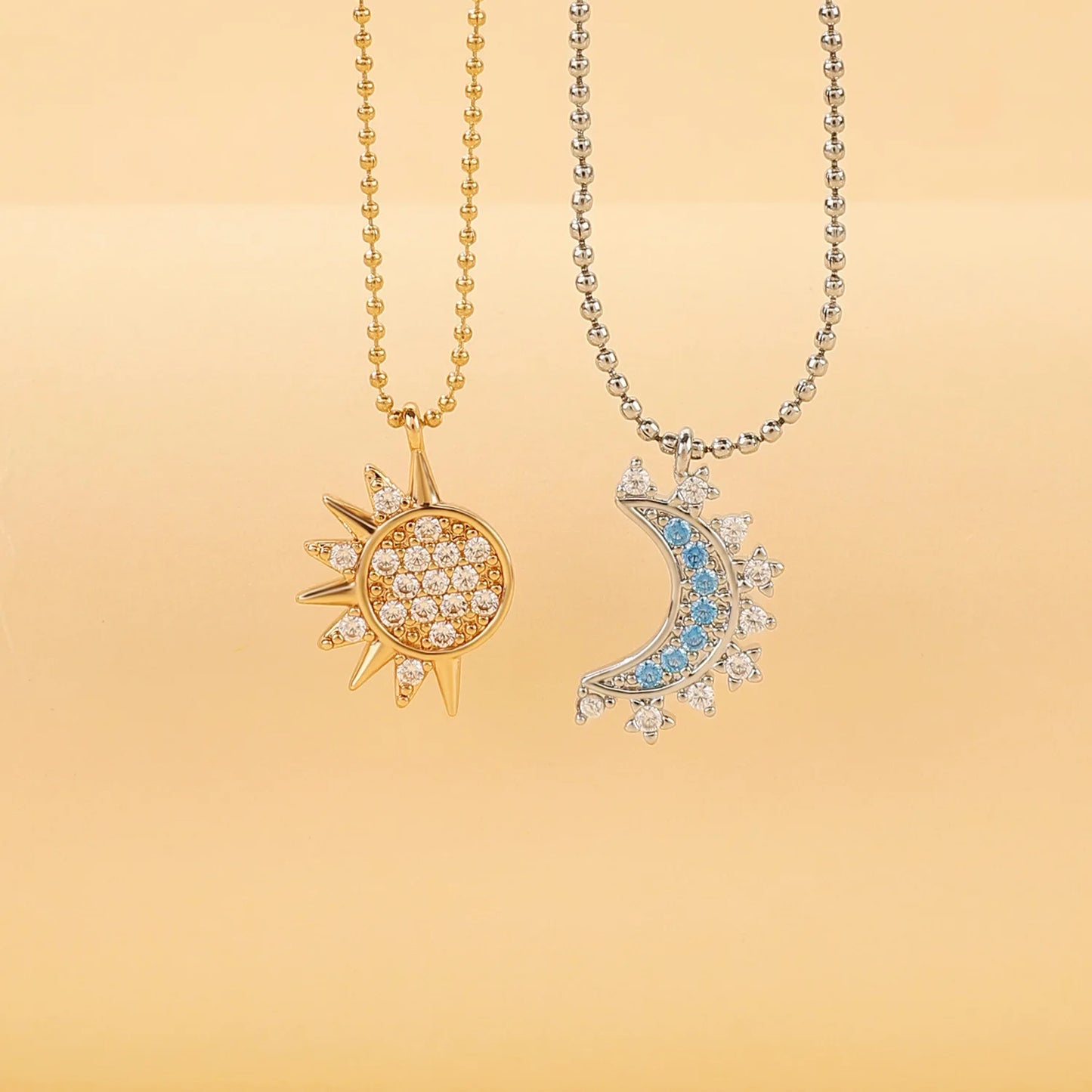 Collares Sol y Luna Eclipse Pareja