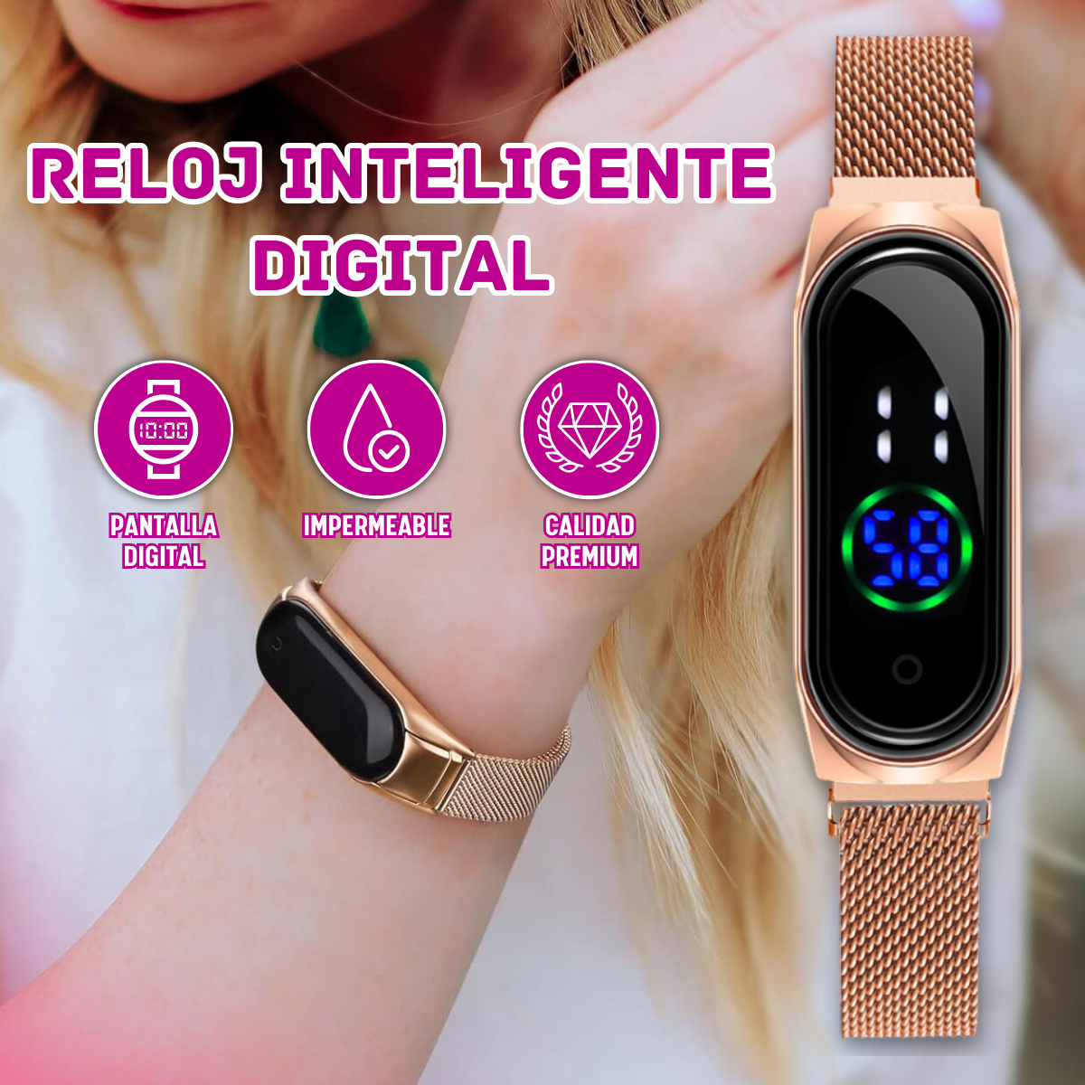 Reloj Electronico Led De Moda