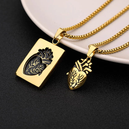 Collar Corazon De Oro 2 en 1