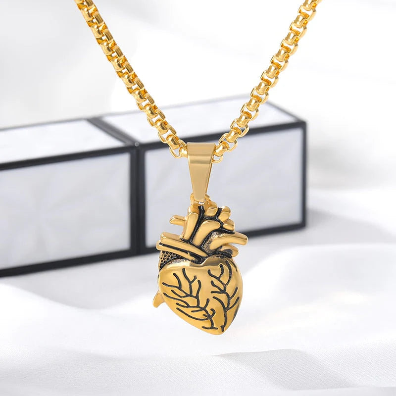 Collar Corazon De Oro 2 en 1