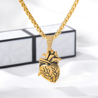 Collar Corazon De Oro 2 en 1