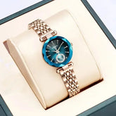 Reloj Elegante De Cristal Para Dama