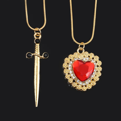 Cadenas Pareja Corazón con Espada / Daga