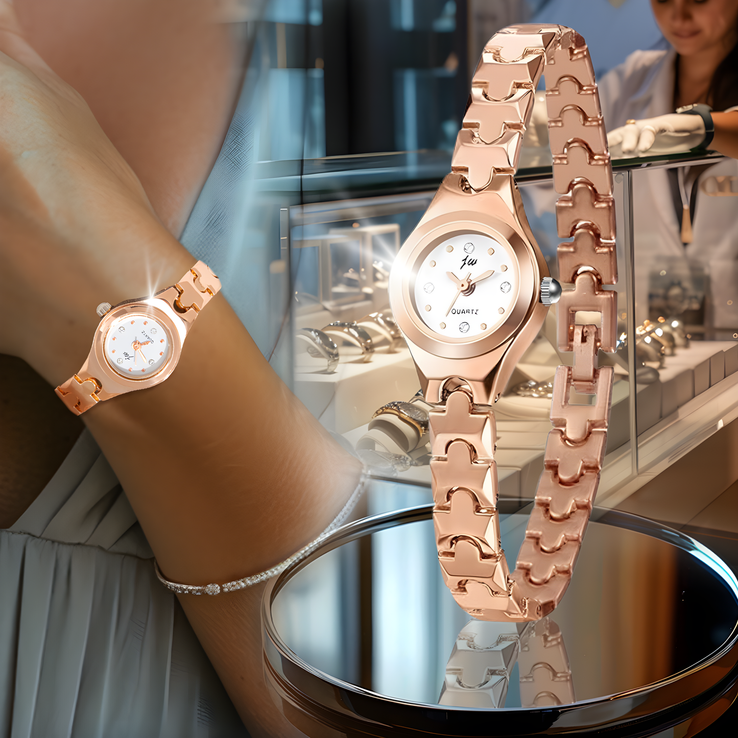 Reloj Dorado Elegante