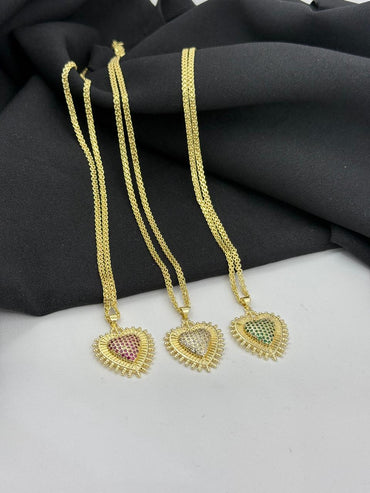 Cadena Chines Dije Corazones