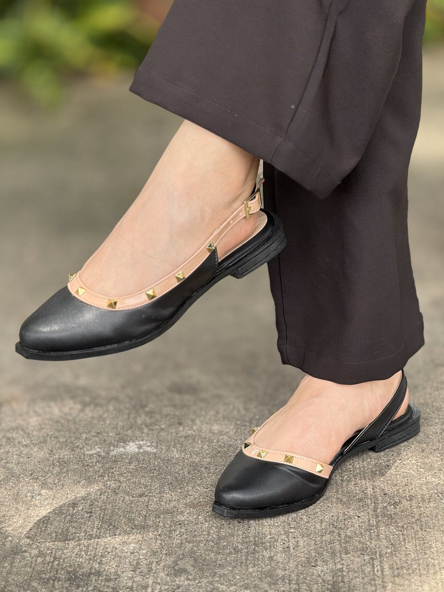 Bailarina Slingback con Taches