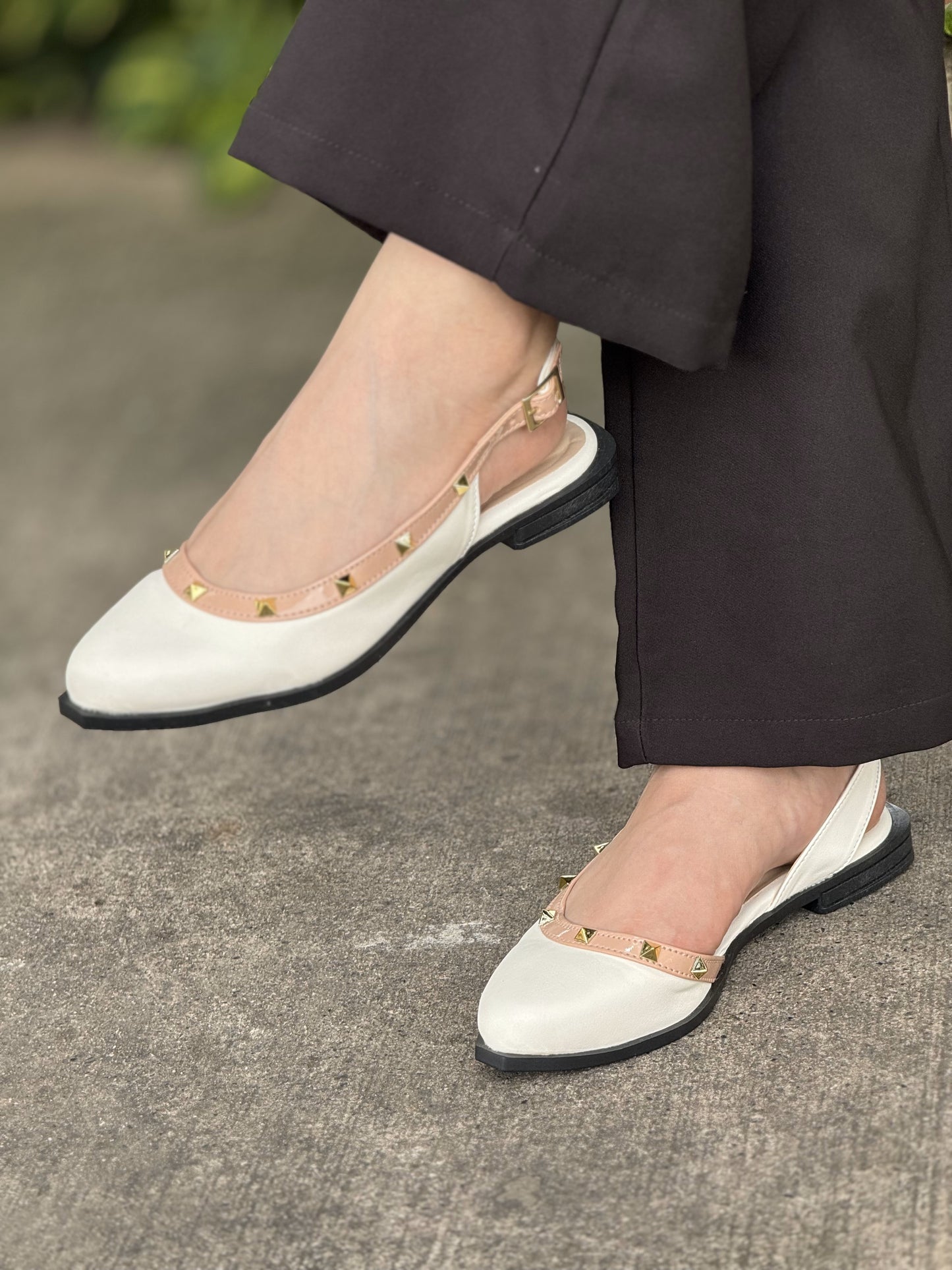 Bailarina Slingback con Taches