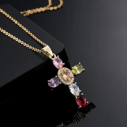 Collar Cruz Brillante