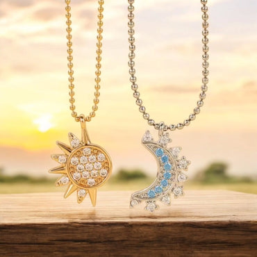 Collares Sol y Luna Eclipse Pareja