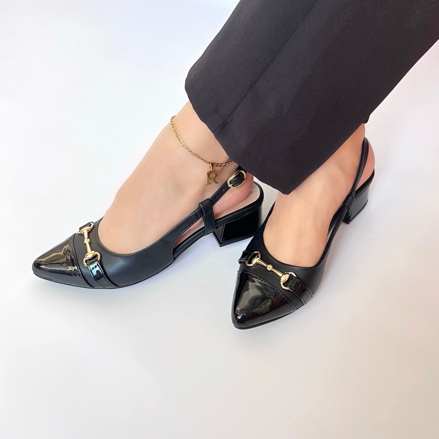 Tacón Slingback BrilloReal