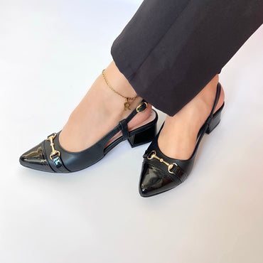 Tacón Slingback BrilloReal